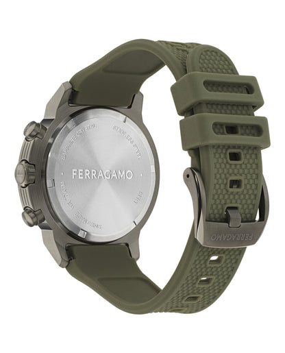 Ferragamo  Sport Chrono Silicone Watch