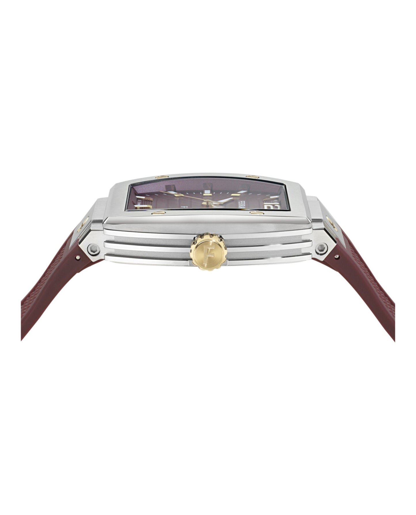 Ferragamo F-80 Tonneau Silicone Watch