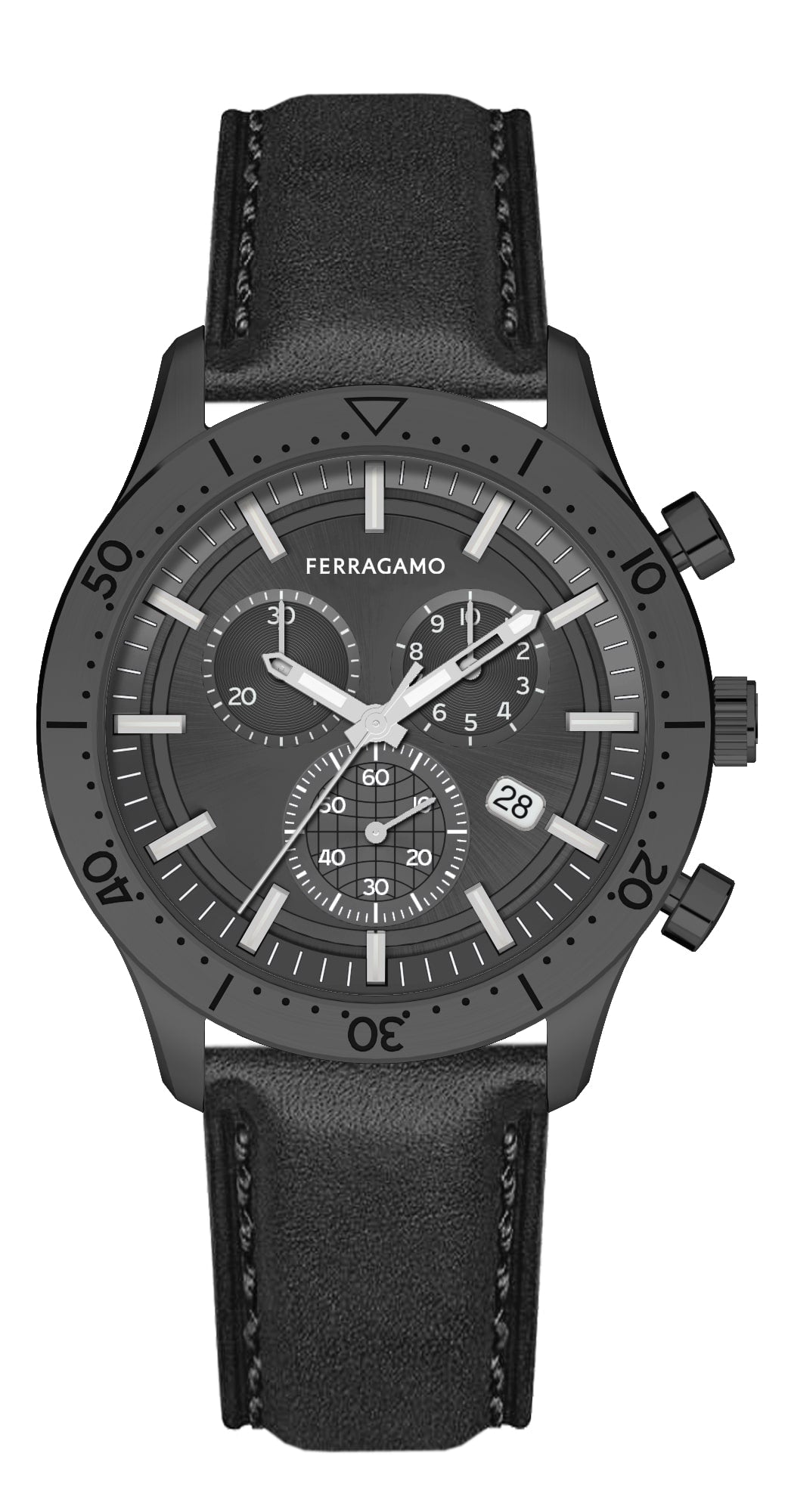 Ferragamo  Master Chrono Strap Watch