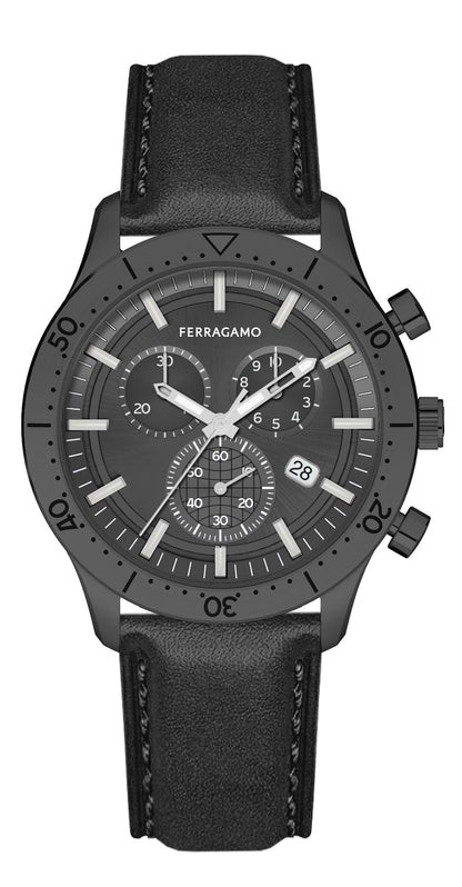 Ferragamo  Master Chrono Strap Watch