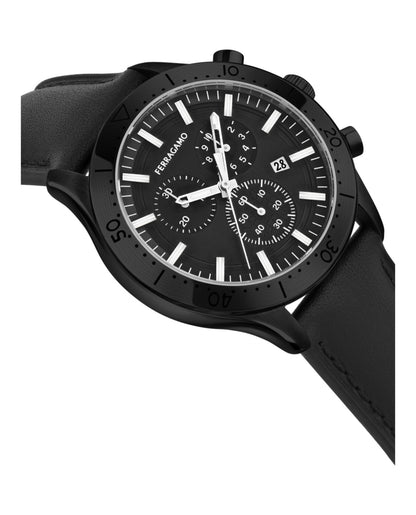 Ferragamo  Master Chrono Strap Watch