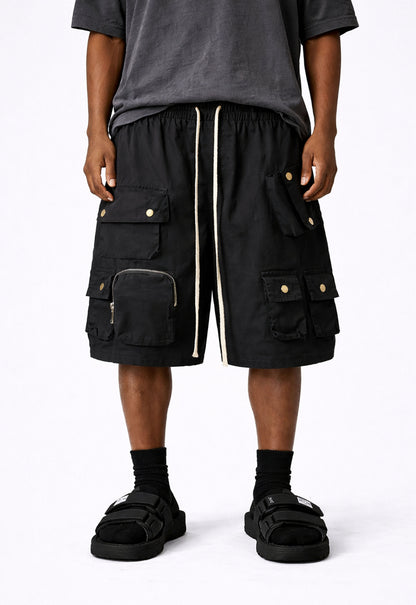 UNDEVELOPED Noir Multi Cargo Shorts