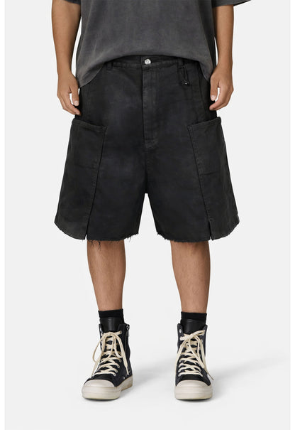 UNDEVELOPED Waxed Cargo Shorts