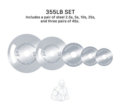Pre-Order: Weight It Out - Solid Steel Calibrated Weight Plate Sets