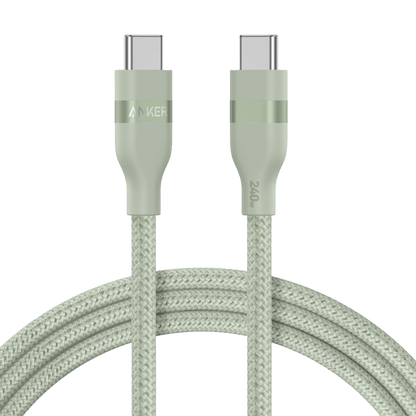 Anker USB-C to USB-C Cable (3 ft / 6 ft, 240W, Upcycled-Braided) - Mann