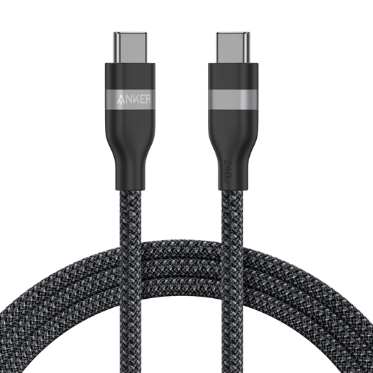 Anker USB-C to USB-C Cable (3 ft / 6 ft, 240W, Upcycled-Braided) - Mann