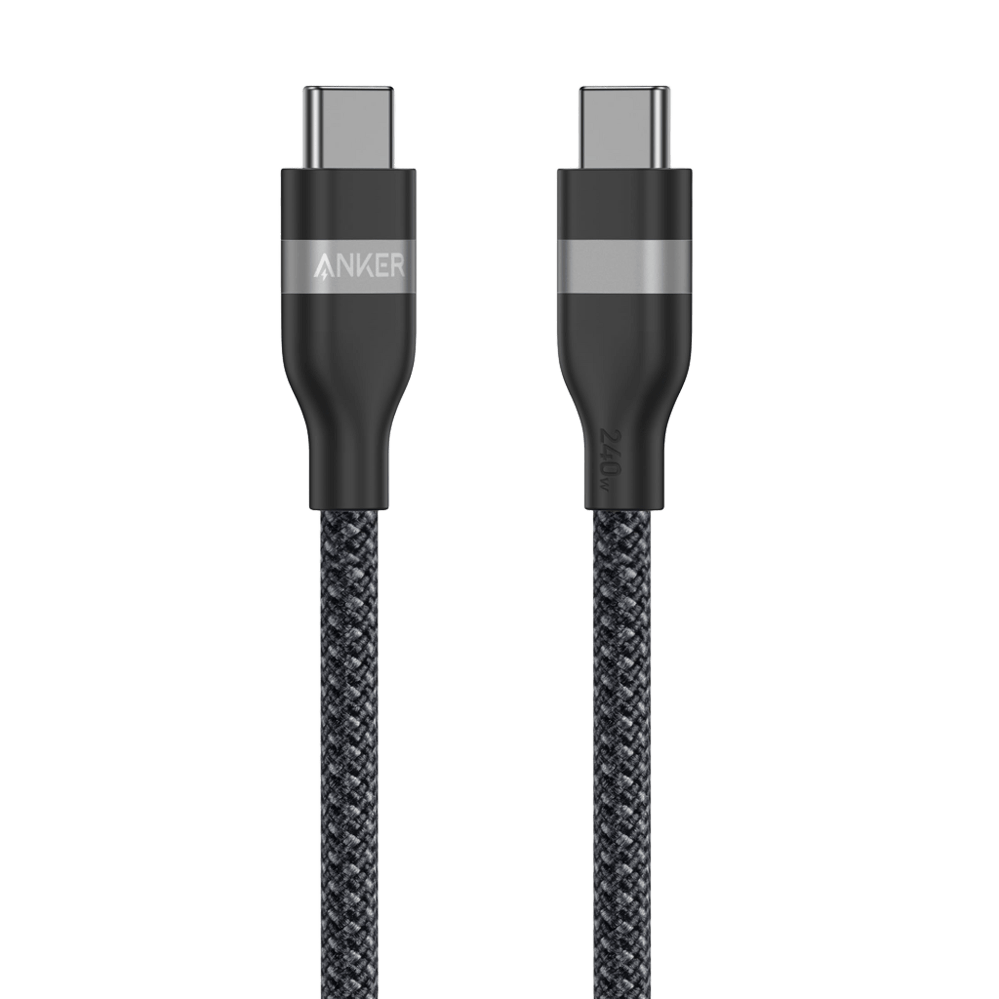 Anker USB-C to USB-C Cable (3 ft / 6 ft, 240W, Upcycled-Braided) - Mann