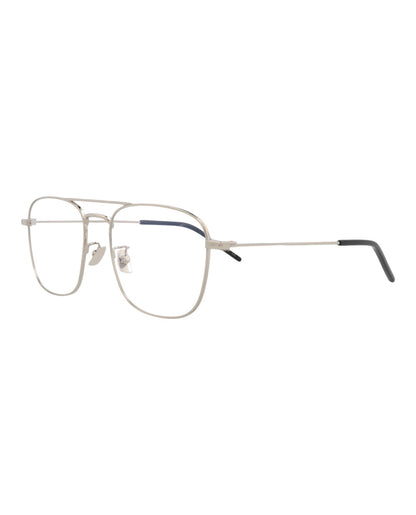 Saint Laurent Photochromic Aviator-Frame Metal Optical Frames 'Silver'