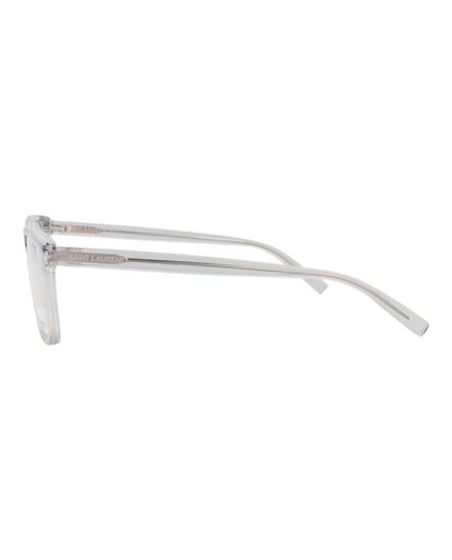 Saint Laurent Square-Frame Acetate Optical Frames 'Grey'