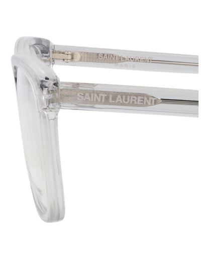 Saint Laurent Square-Frame Acetate Optical Frames 'Grey'
