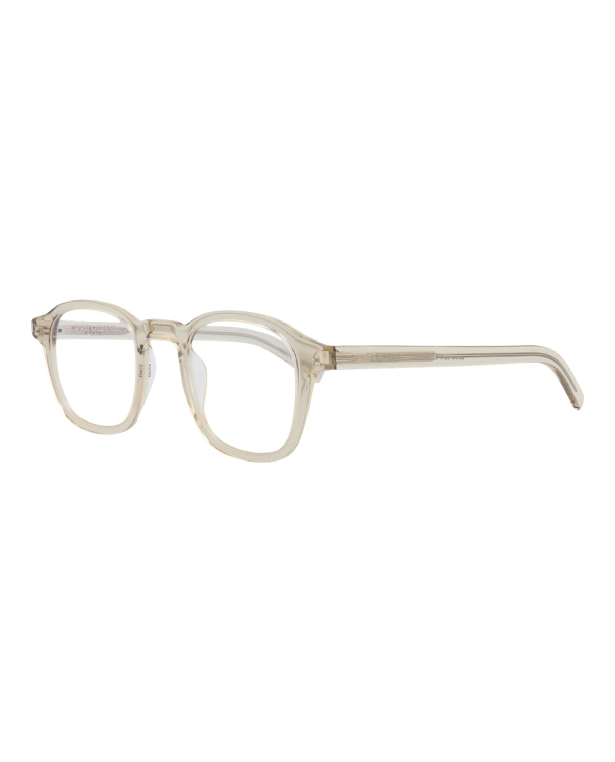 Saint Laurent Photochromic Round-Frame Acetate Optical Frames 'Beige'