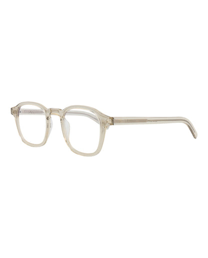 Saint Laurent Photochromic Round-Frame Acetate Optical Frames 'Beige'