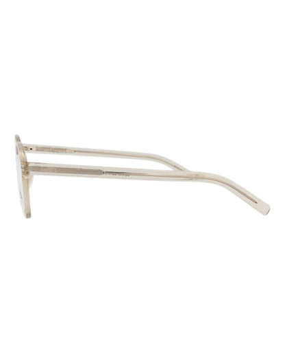 Saint Laurent Photochromic Round-Frame Acetate Optical Frames 'Beige'