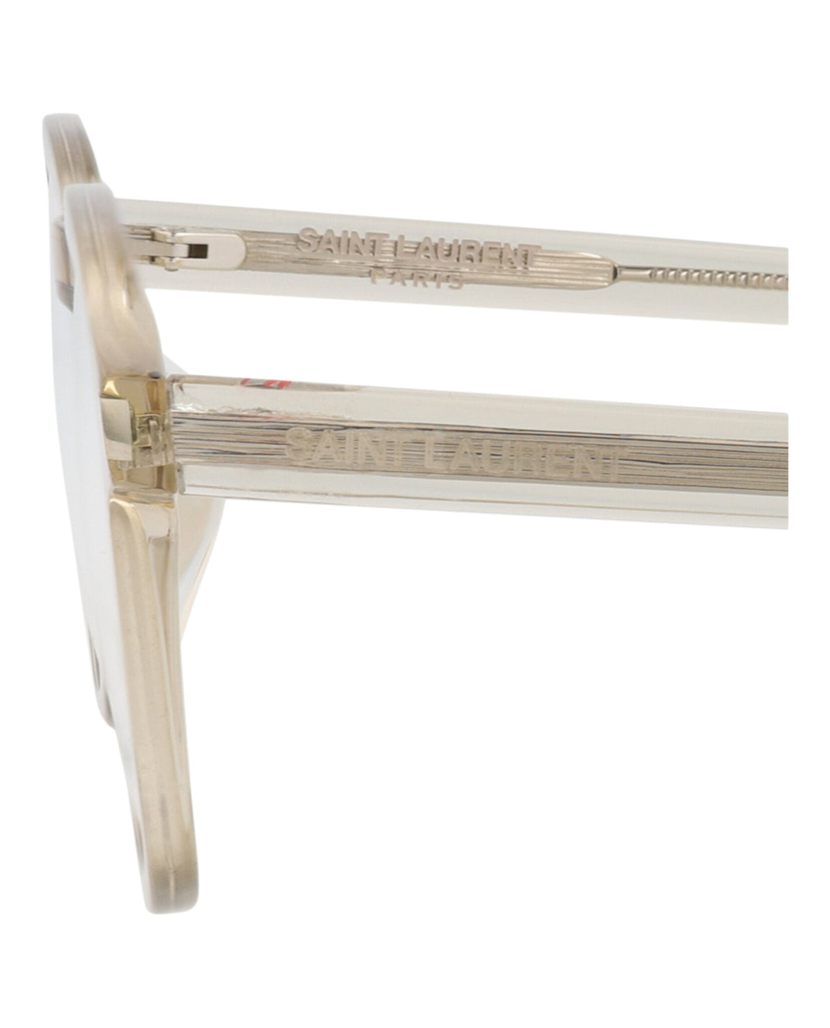 Saint Laurent Photochromic Round-Frame Acetate Optical Frames 'Beige'
