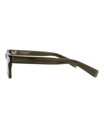 Saint Laurent Photochromic Square-Frame Acetate Optical Frames 'Olive'