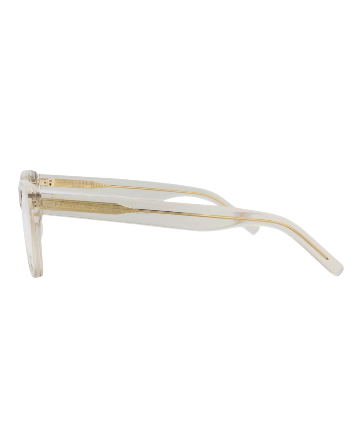 Saint Laurent Photochromic Square-Frame Recycled Acetate Optical Frames 'Beige'