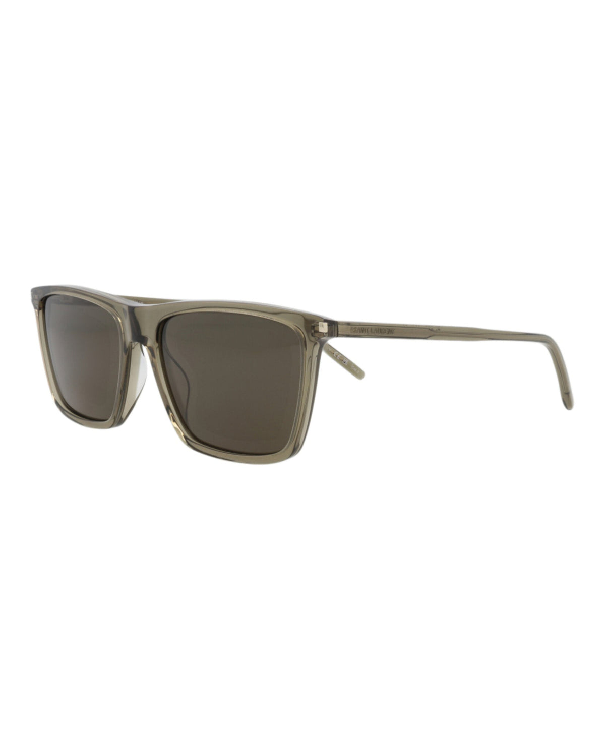 Saint Laurent Square-Frame Recycled Acetate Sunglasses 'Brown'