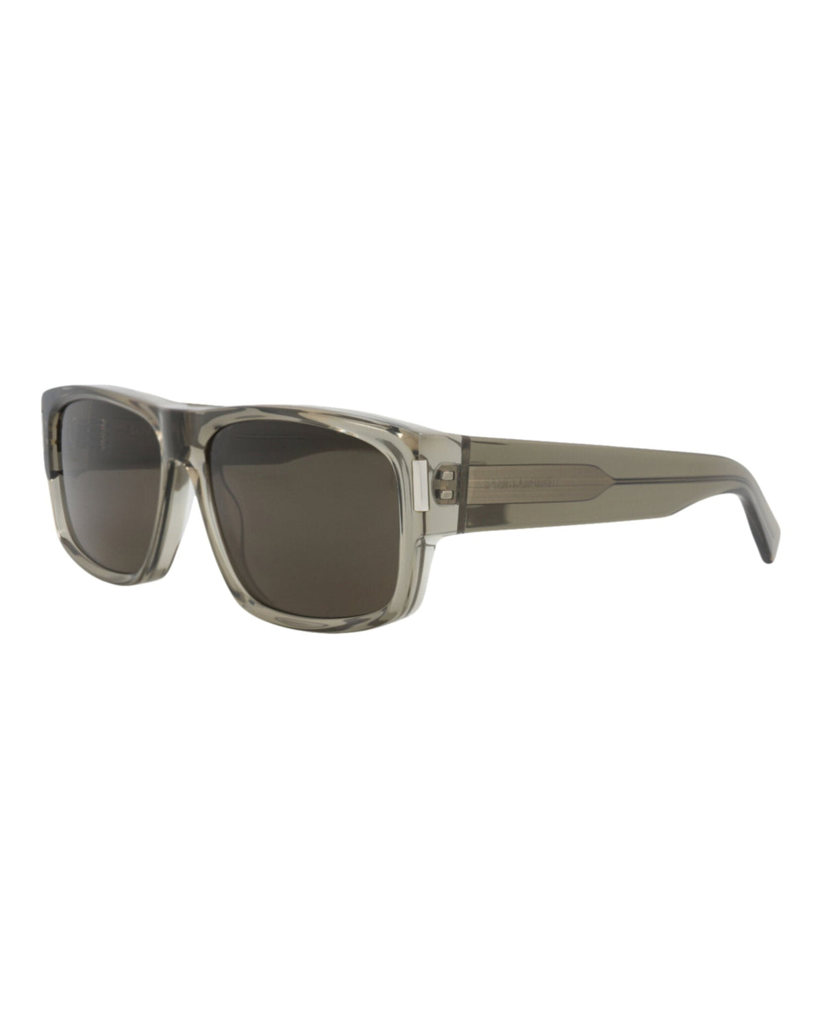 Saint Laurent Square-Frame Recycled Acetate Sunglasses 'Grey'