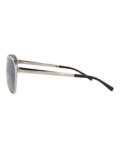 Saint Laurent Aviator-Frame Metal Sunglasses 'Grey/Silver'