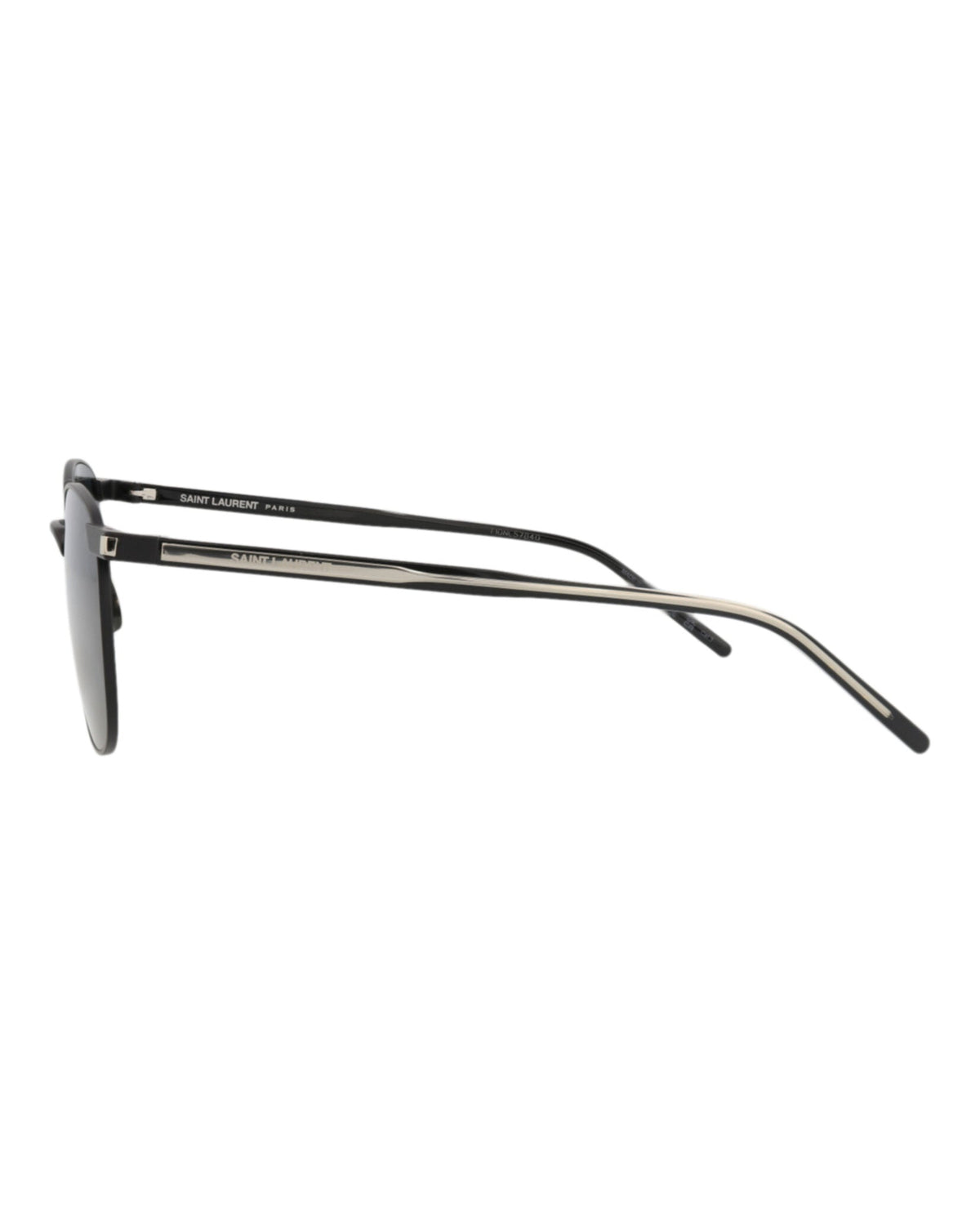 Saint Laurent Round-Frame Metal Sunglasses 'Slate'