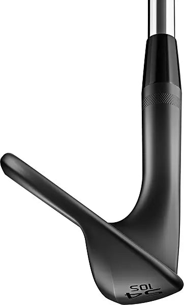 Men's black golf wedge club with modern design, photographed on white background