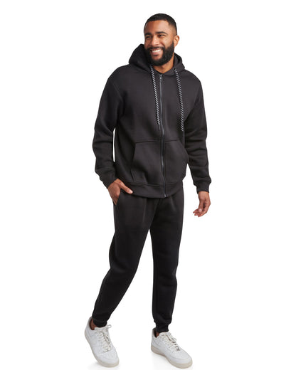 Spyder Fleece Full Zip Jogger Set - Black