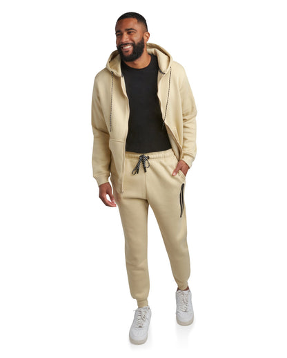 Spyder Fleece Full Zip Jogger Set - Cloud