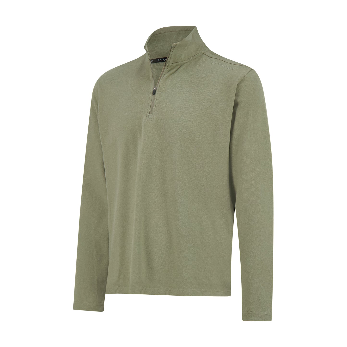 Spyder Brushed Vertical Stripe Quarter Zip - Brown