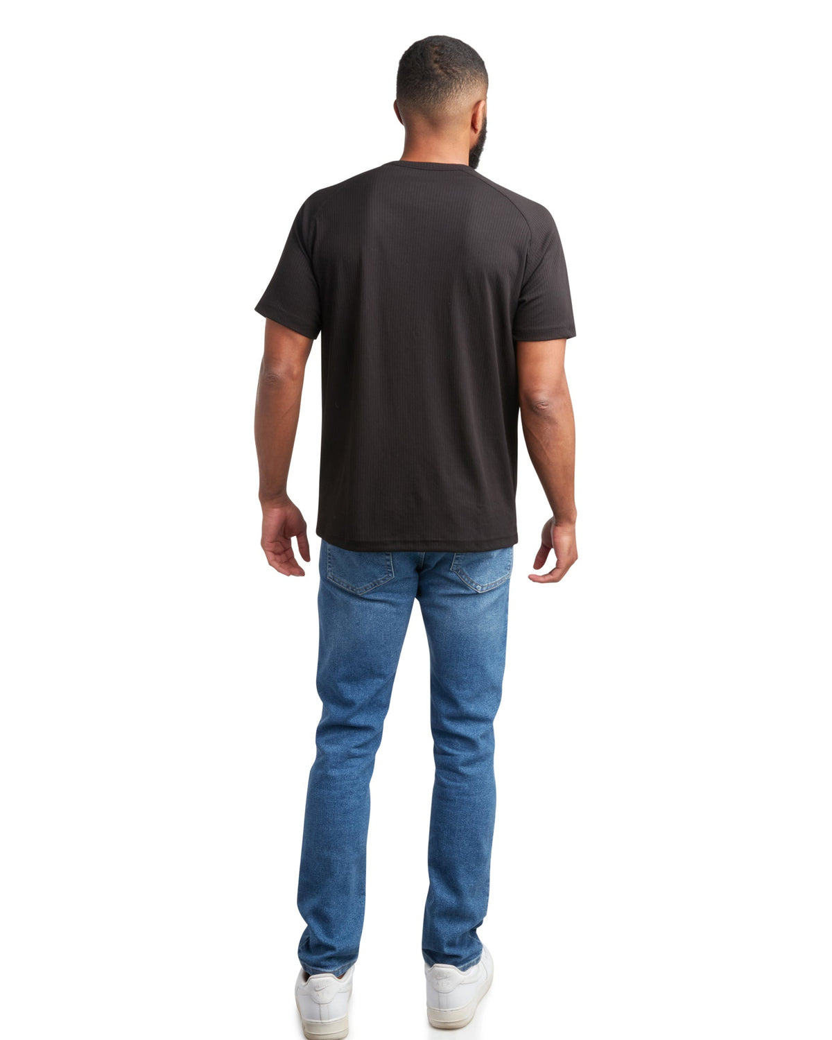 Size S Spyder Short Sleeve Henley - Black