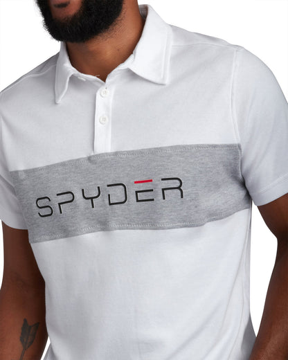 Spyder Short Sleeve Interlock Color Block Polo