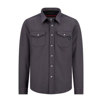 Size M Spyder Bonded Shirt Jacket - Gunmetal