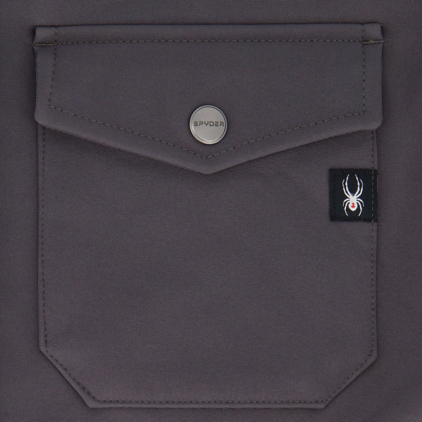 Size M Spyder Bonded Shirt Jacket - Gunmetal