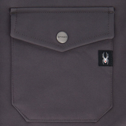 Size M Spyder Bonded Shirt Jacket - Gunmetal
