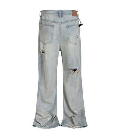 UNDEVELOPED Stone Destruction Flare Denim