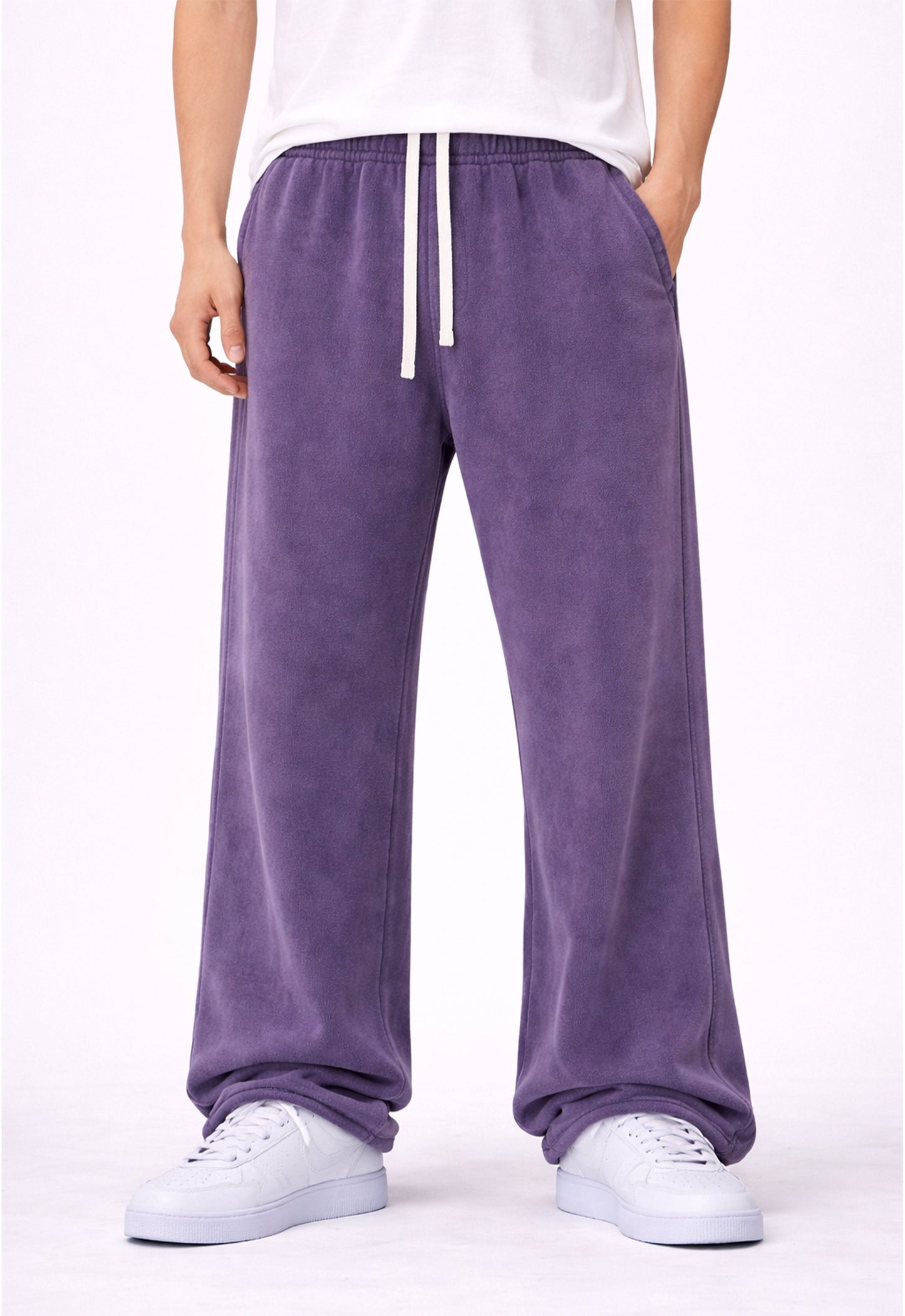 UNDEVELOPED Plum Over-Dye Sweatpants