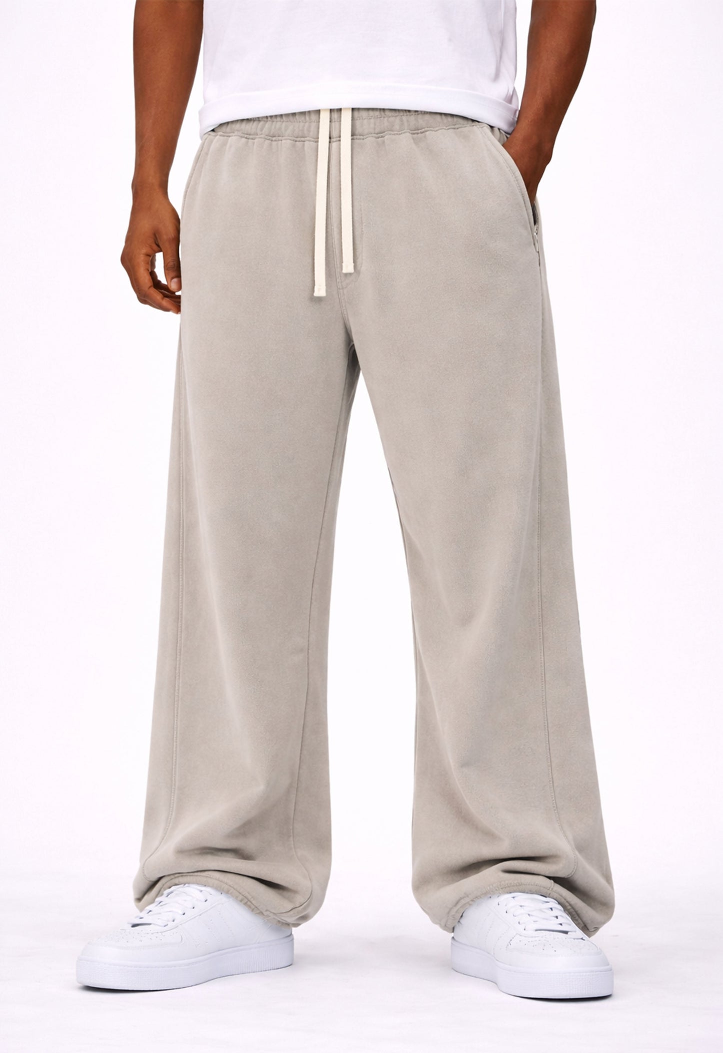 UNDEVELOPED Beige Panel Sweatpants