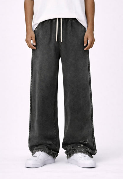 UNDEVELOPED Charcoal Distressed Sweatpants