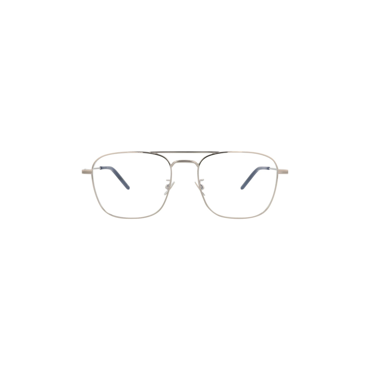 Saint Laurent Photochromic Aviator-Frame Metal Optical Frames 'Silver'