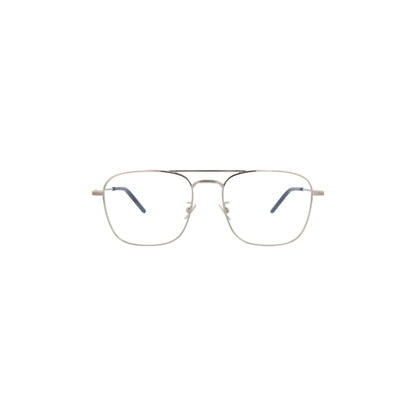Saint Laurent Photochromic Aviator-Frame Metal Optical Frames 'Silver'