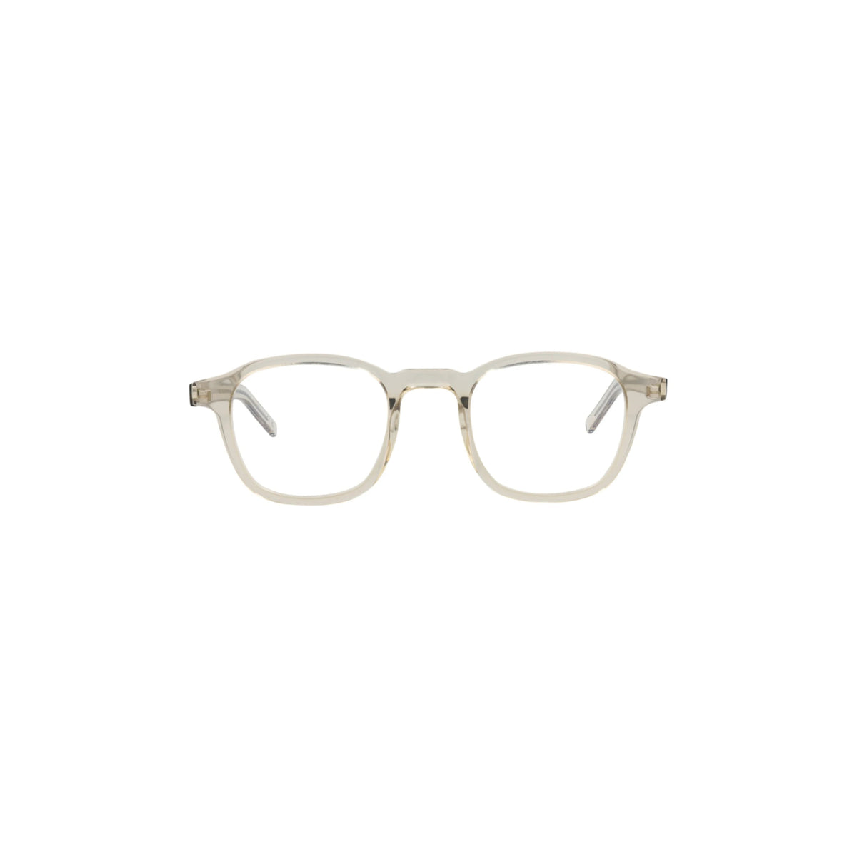 Saint Laurent Photochromic Round-Frame Acetate Optical Frames 'Beige'