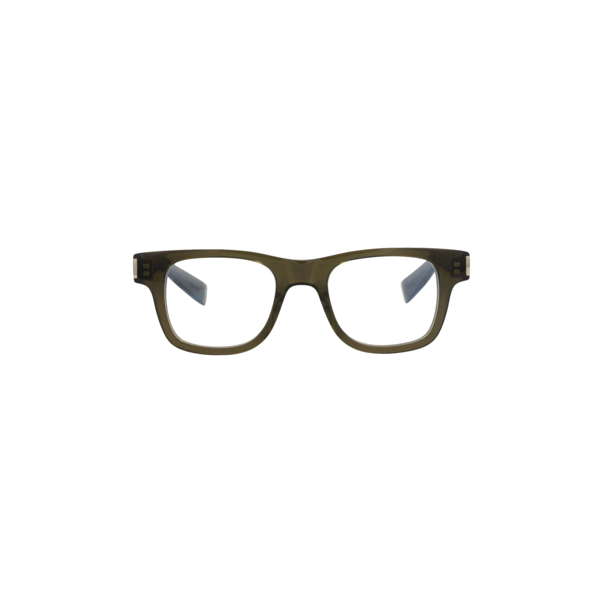 Saint Laurent Photochromic Square-Frame Acetate Optical Frames 'Olive'
