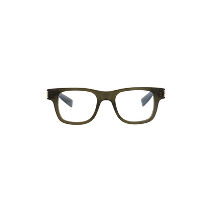 Saint Laurent Photochromic Square-Frame Acetate Optical Frames 'Olive'