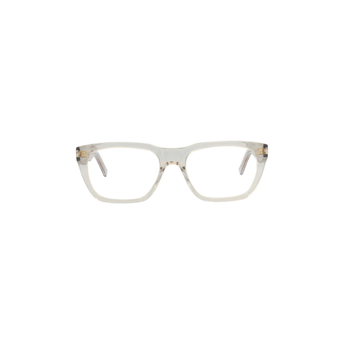 Saint Laurent Photochromic Square-Frame Recycled Acetate Optical Frames 'Beige'