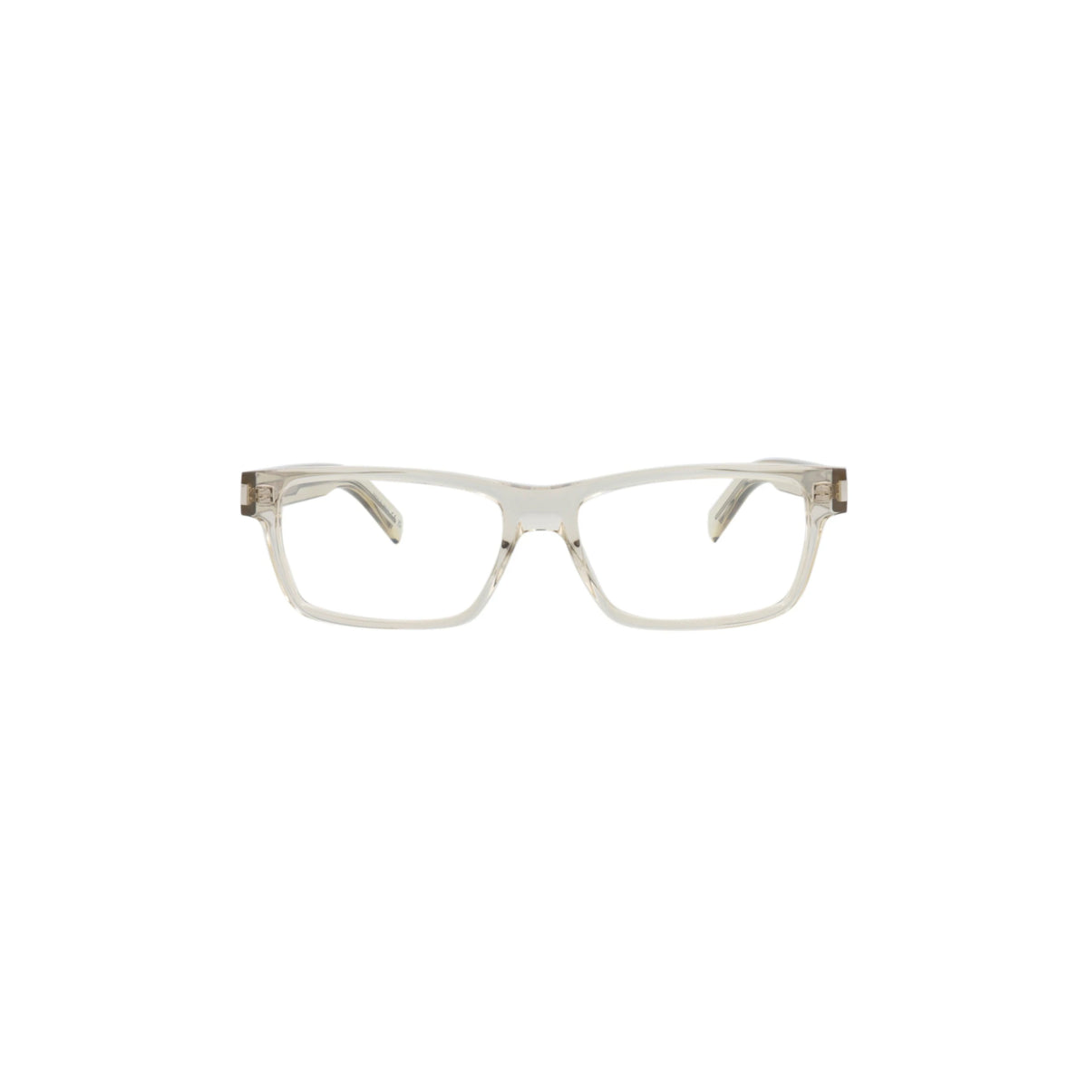 Saint Laurent Photochromic Square-Frame Recycled Acetate Optical Frames 'Beige'