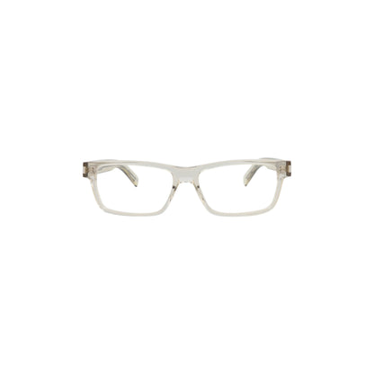 Saint Laurent Photochromic Square-Frame Recycled Acetate Optical Frames 'Beige'