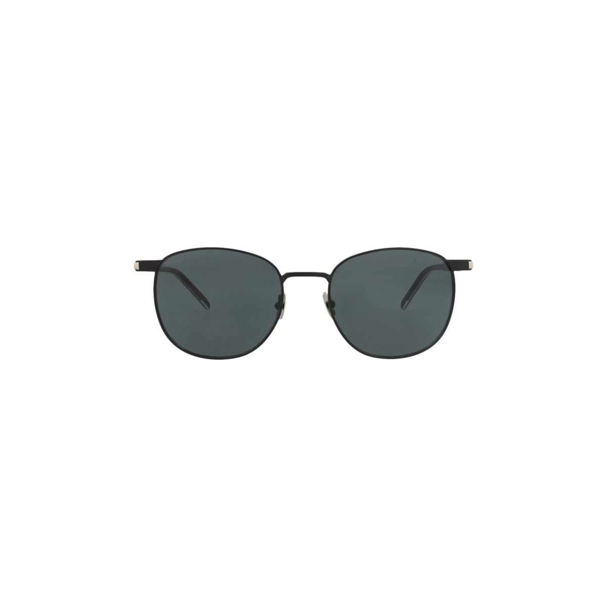 Saint Laurent Round-Frame Metal Sunglasses 'Slate'