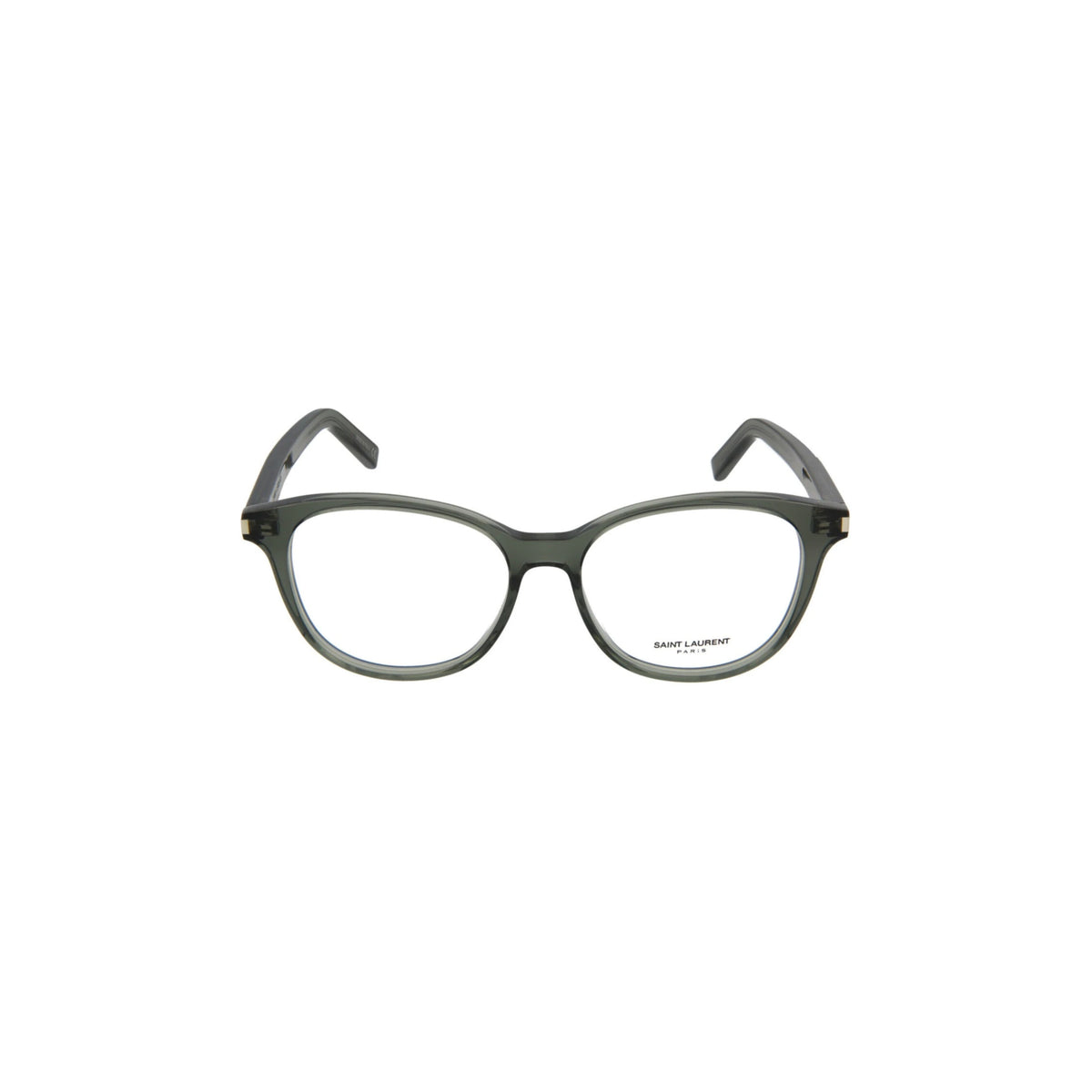 Saint Laurent Round Acetate Optical Glasses 'Green'