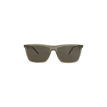 Saint Laurent Square-Frame Recycled Acetate Sunglasses 'Brown'