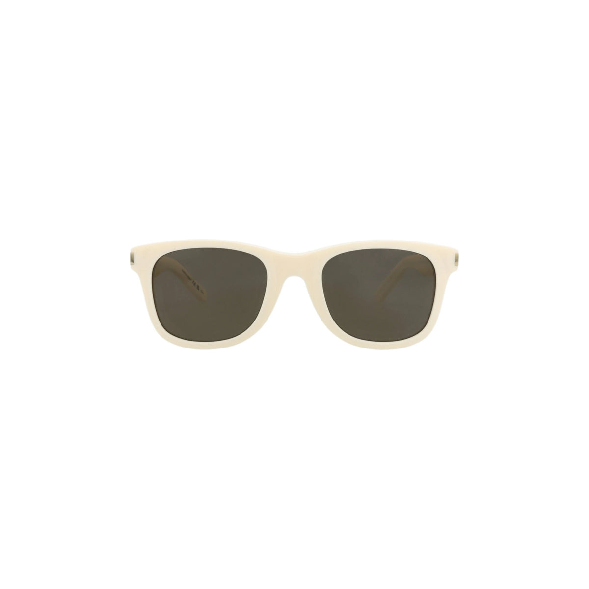 Saint Laurent Square-Frame Recycled Acetate Sunglasses 'Ivory/Grey'