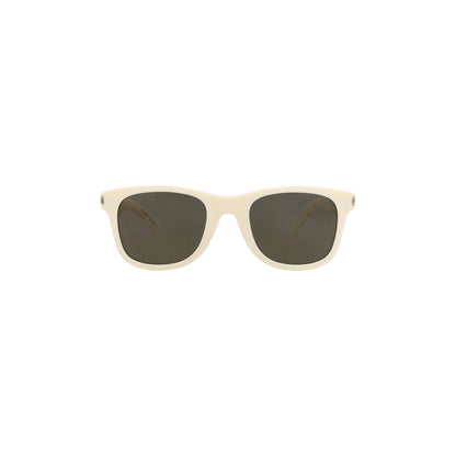 Saint Laurent Square-Frame Recycled Acetate Sunglasses 'Ivory/Grey'
